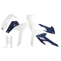 UFO sada plastů HUSQVARNA TC/FC 125/250/300/350/450 '16-'18 (bílá/modrá)