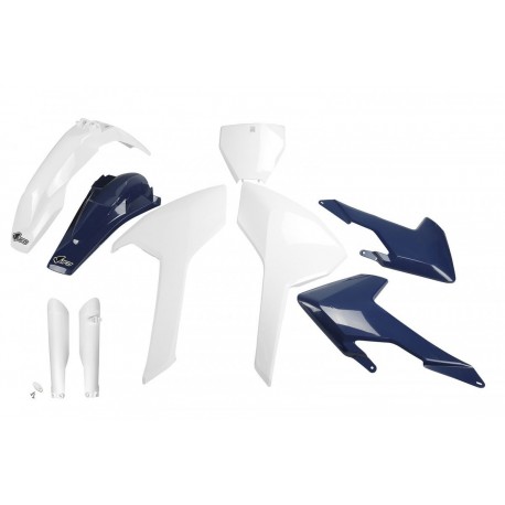 UFO sada plastů HUSQVARNA TC/FC 125/250/300/350/450 '16-'18 (bílá/modrá)