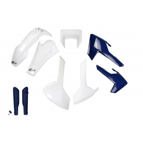 UFO sada plastů HUSQVARNA TX/TE/FE '17-'19 (bílá/modrá)