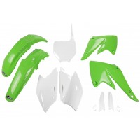 UFO sada plastů KAWASAKI KXF 250 '04-'05 (zelená/bílá)