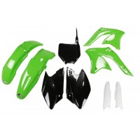 UFO sada plastů KAWASAKI KXF 250 '08 (zelená/černá)