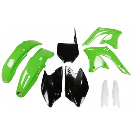 UFO sada plastů KAWASAKI KXF 250 '08 (zelená/černá)