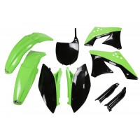 UFO sada plastů KAWASAKI KXF 250 '09- '12 (zelená/bílá/černá)