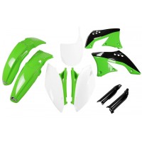 UFO sada plastů KAWASAKI KXF 450 '09-'11 (zelená/bílá/černá)
