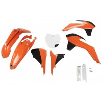 UFO sada plastů KTM SX/SXF '13-'15, SX 250 '16 (oranžová/bílá)
