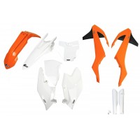 UFO sada plastů KTM SX/SXF '16-'18 (oranžová/bílá)