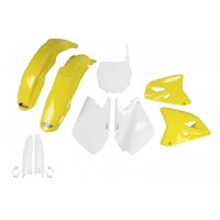 UFO sada plastů SUZUKI RM 125 '01-'22, RM 250 '01-'22 (žlutá/bílá)