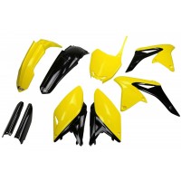 UFO sada plastů SUZUKI RMZ 250 '10-'18 (žlutá/černá)