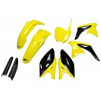 UFO sada plastů SUZUKI RMZ 250 '10-'18 (žlutá/černá)
