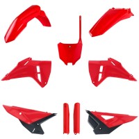 Sada plastů (FULL KIT) HONDA CRF 250 R '25 CRF 250 RX '25 CRF 450R '25 CRF 450RX '25, v sadě přední tabulka a kryty tlumičů (OEM