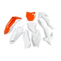UFO sada plastů KTM SX 85 '18-'24 KOLOR OEM '23-'24 (oranžová bílá)