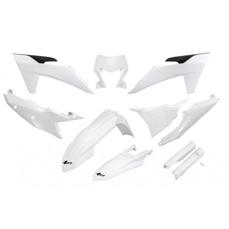UFO sada plastů KTM EXC 150 / 250 / 300 TBI '24-'25, EXC-F 250 / 350 / 450 / 500 '24-'25 (bílá)