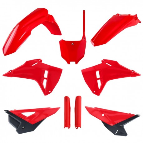 Sada plastů (FULL KIT) HONDA CRF 250R '22-'24 CRF 450R '21-'24 (RESTYLING NA MODEL 2025),(červená),POLISPORT