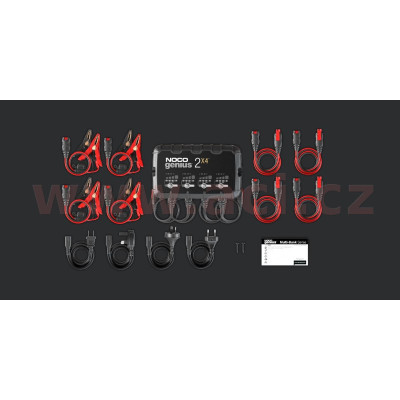 nabíječka pro nabíjení 4 baterií NOCO 2x4, 6/12 V, 2-40 Ah, 2 A