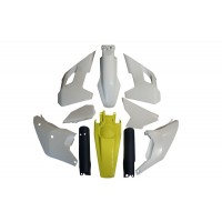 Sada plastů HUSQVARNA TE/FE TPI '24-'25 (OEM bílá/žlutá '24),POLISPORT