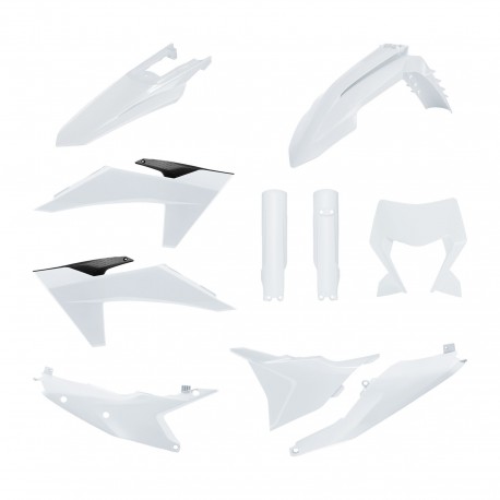 Sada plastů (FULL KIT) KTM EXC/EXC-F/XC-W/XC-WF TBI '24-'25 (bílá) POLISPORT