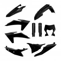 Sada plastů (FULL KIT) KTM EXC/EXC-F/XC-W/XC-WF TBI '24-'25 (černá) POLISPORT
