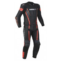 Dvoudílná moto kombinéza MBW FLASH RED