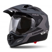 Enduro helma CASSIDA Tour 1.1 Spectre (šedá matná/ světle šedá/ černá)