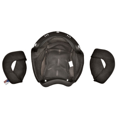 lícnice a klobouk pro přilby Oxygen 2.0, CASSIDA (černá/šedá)