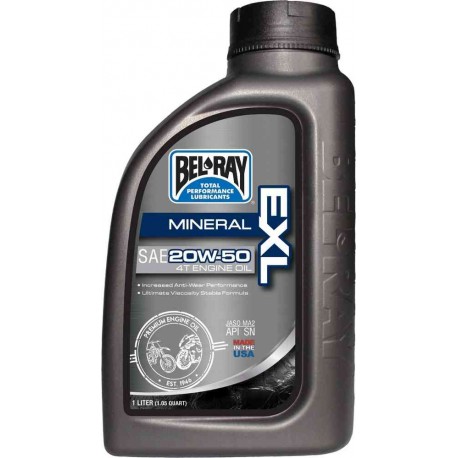 Motorový olej BEL-RAY EXL Mineral 20W-50 4T 1L