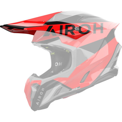 kšilt pro přilbu TWIST 3, AIROH (King - červený lesklý)