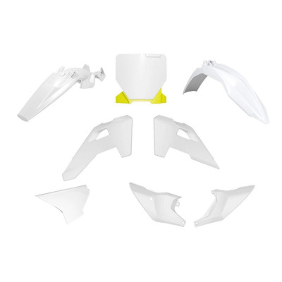 Sada plastů HUSQVARNA TC 85 '25 (OEM bílá/žlutá), RACETECH (RTECH)