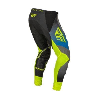 kalhoty LITE, FLY RACING - USA 2023 (šedá/modrá/hi-vis)