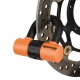 Zámek na kotouč motocyklu OXFORD HD Max (oranžový, průměr čepu 14mm)