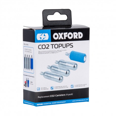 Náhradní bombičky CO2 pro opravné sady pneu OXFORD (sada 4ks)