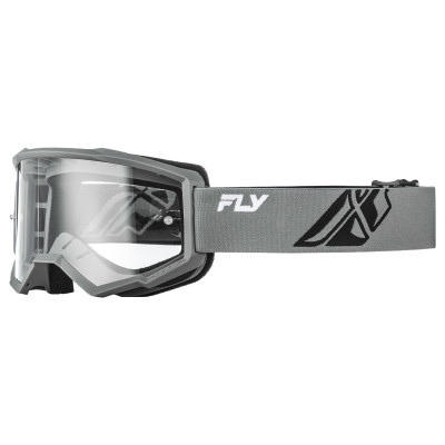 Motokrosové brýle FOCUS, FLY RACING - USA (šedé/černá - čiré plexi)