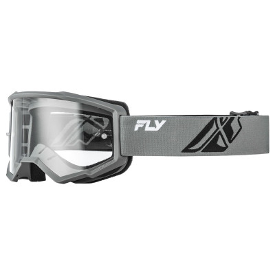 Motokrosové brýle FOCUS, FLY RACING - USA dětské (šedé/černá - čiré plexi)