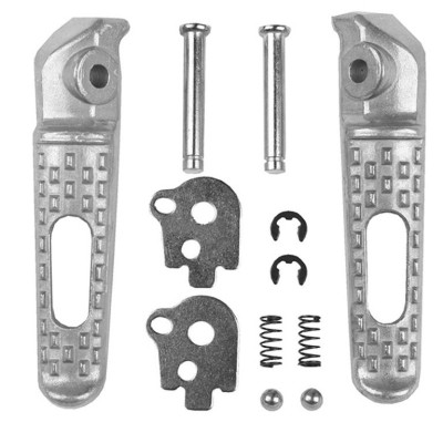 BIKETEC sada zadní stupačky (spolujezdce) s montážní sadou HONDA CBR 600RR / CBR 1000RR '03-14, stříbrné