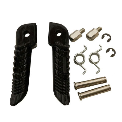 BIKETEC sada přední stupačky (řidiče) s montážní sadou SUZUKI GSXR 600/750/1000 '01-12, černé