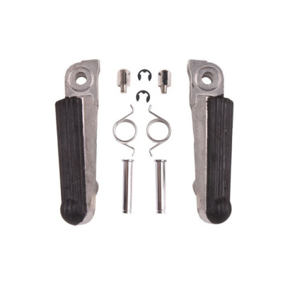 BIKETEC sada přední stupačky (řidiče) s montážní sadou HONDA CBR 250 '86-94, NSR 250 '85-96, VFR 400 '87-92