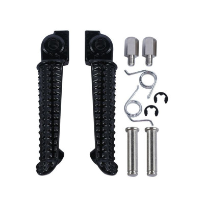 BIKETEC sada přední stupačky (řidiče) s montážní sadou YAMAHA YZF R1 '98-11, YZF R6 '99-12, černé