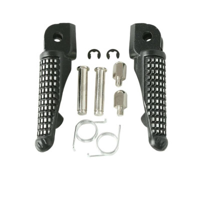 BIKETEC sada přední stupačky (řidiče) s montážní sadou KAWASAKI ZX-10R '11-17, černé