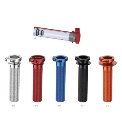 Plynová rukojeť (ALU) s ložiskem HONDA CRF 250R '04-'18, CRF 450R '07-'18, CRF 450X '05-'18, stříbrná, ACCEL 