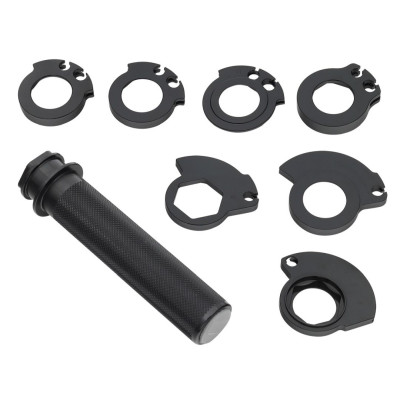 Plynová rukojeť (ALU) se 7 adaptéry HONDA CR 125/250 '89-07, CRF 250R '04-20, RX '19-20, KTM SX/EXC 2T '98-20, SXF/EXCF 4T '02-2