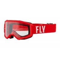 Motokrosové brýle FLY RACING Focus (červená-bílá)
