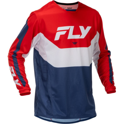 Motokrosový dres KINETIC, FLY RACING - USA 2026 (červená/bílá/modrá)