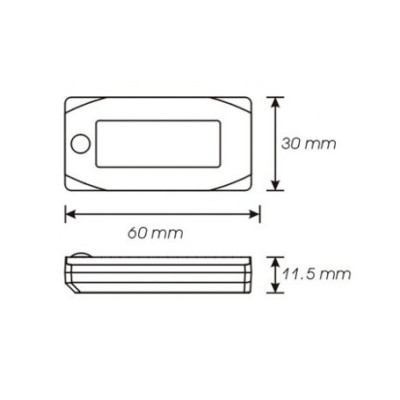 Teploměr kapaliny KOSO Mini 3