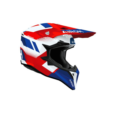 přilba WRAAAP Vision, AIROH (červeno-modrá lesklá) 2026