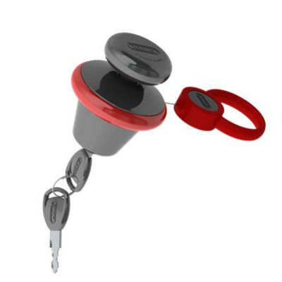 zámek na kotoučovou brzdu 39 Victory (průměr čepu 12 mm, červený), ABUS