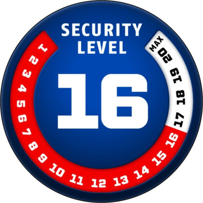 zámek na kotoučovou brzdu 68 GRANIT Victory Xplus (průměr čepu 14 mm, žlutý fluo), ABUS