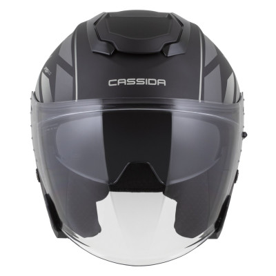 přilba Jet Tech 2.0 RoTo, CASSIDA (černá matná/šedá/bílá) 2026