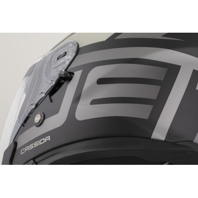 přilba Jet Tech 2.0 RoTo, CASSIDA (černá matná/šedá/bílá) 2026