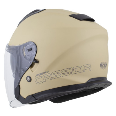 přilba Jet Tech 2.0 Solid, CASSIDA (písková matná/černá/šedá) 2026