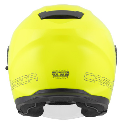 přilba Jet Tech 2.0 Solid, CASSIDA (žlutá fluo/černá/šedá) 2026