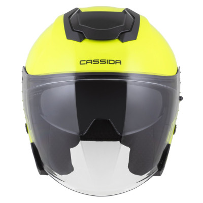 přilba Jet Tech 2.0 Solid, CASSIDA (žlutá fluo/černá/šedá) 2026